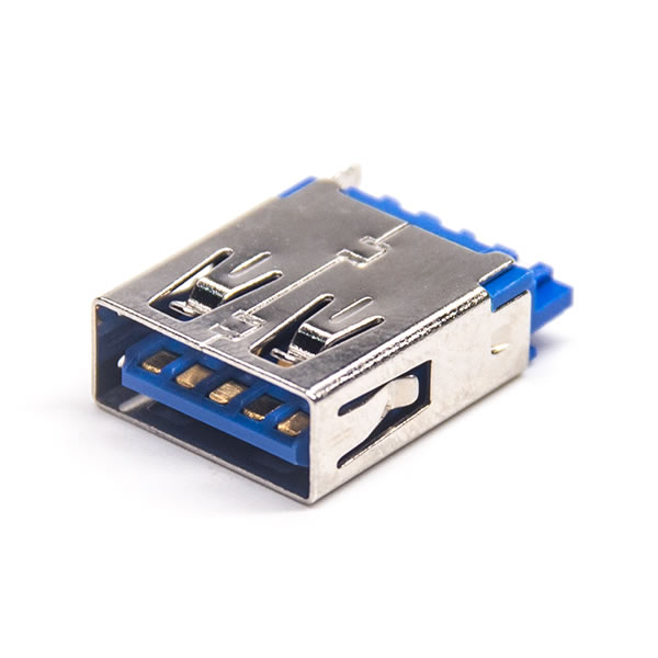 USB3.0A母焊線鐵殼1U''無(wú)卷邊