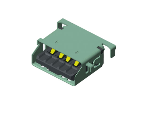 USB 2.0 AF 反向沉板 腳長(zhǎng)1.36-1.86-平口-斜口
